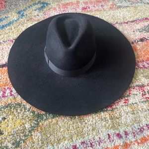 Lack of Color black wide brimmed fedora